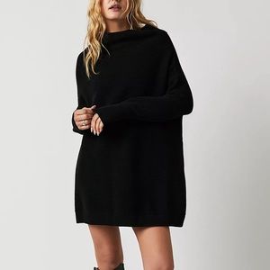 Free People Ottoman Slouchy Tunic Black
